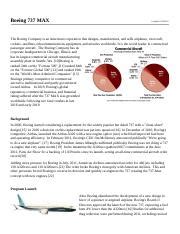 In the MAX jet, however, the MCAS software was still in effect even . . Boeing 737 ethics case study